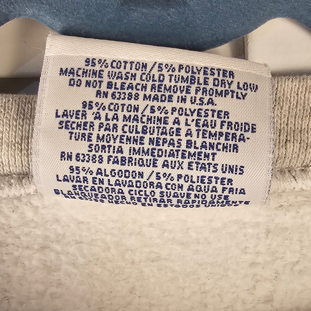 Vintage Logo‎ Athletic Mens Gray Philadelphia Eagles Crewneck Sweatshirt Large - Picture 4 of 4